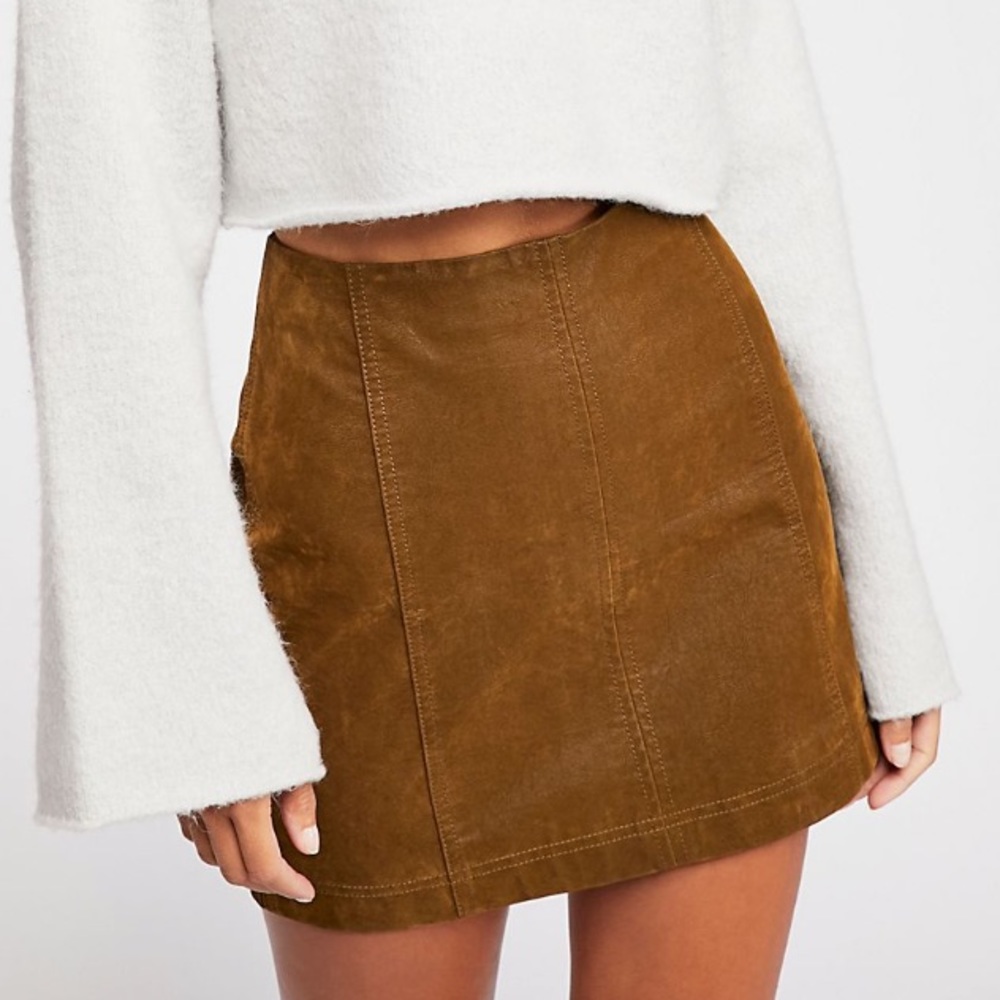 Free People Suede Mini Skit